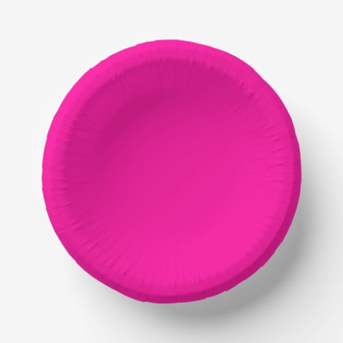 Solid Hot Pink Paper Bowls