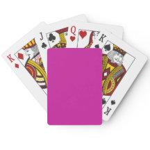 Solid Hot Pink Playing Cards