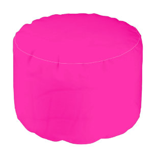 Solid Hot Pink Pouf