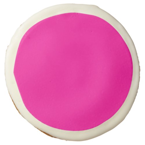 Solid Hot Pink Sugar Cookie