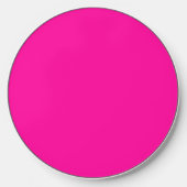 Solid Hot Pink Wireless Charger (Front)