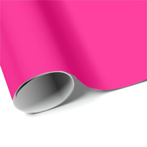 Solid Hot Pink Wrapping Paper / Gift Wrap Zazzle