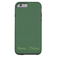 Solid Hunter Green Personalized iPhone 6 Case