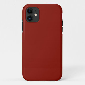 Solid Indian Red iPhone 11 Case