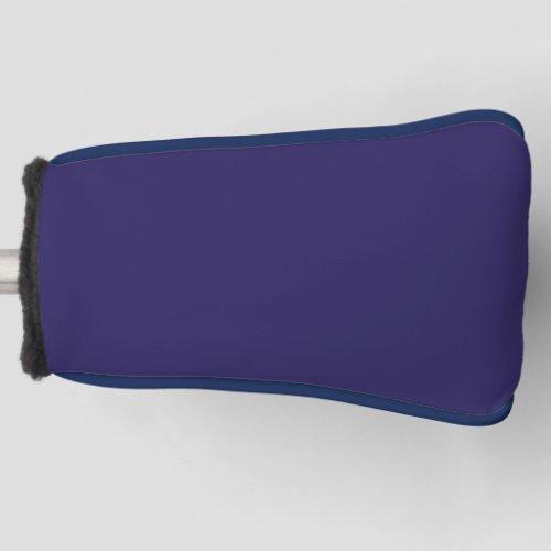 Solid Indigo Blue Elegant Modern Minimalist Simple Golf Head Cover