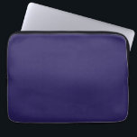 Solid Indigo Blue Elegant Modern Minimalist Simple Laptop Sleeve<br><div class="desc">Represent yourself with this modern,  elegant design. This template can be customized to meet all professional occupations.</div>