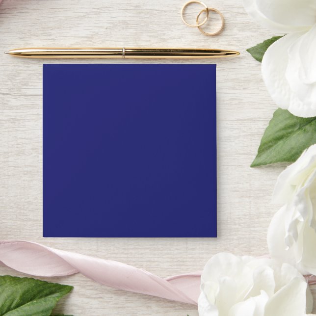 Solid Indigo Blue Square Envelope (Wedding)