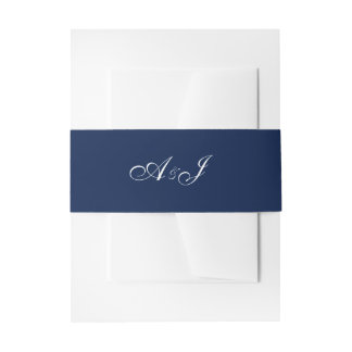 Solid initials customizable ground belly band