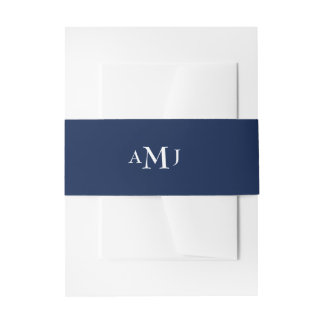 Solid initials customizable ground belly band