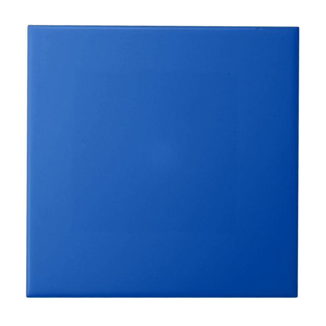 Solid INKY BLUE Ceramic Tile (Front)