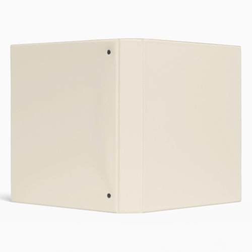 Solid ivory 3 ring binder