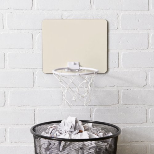 Solid ivory mini basketball hoop