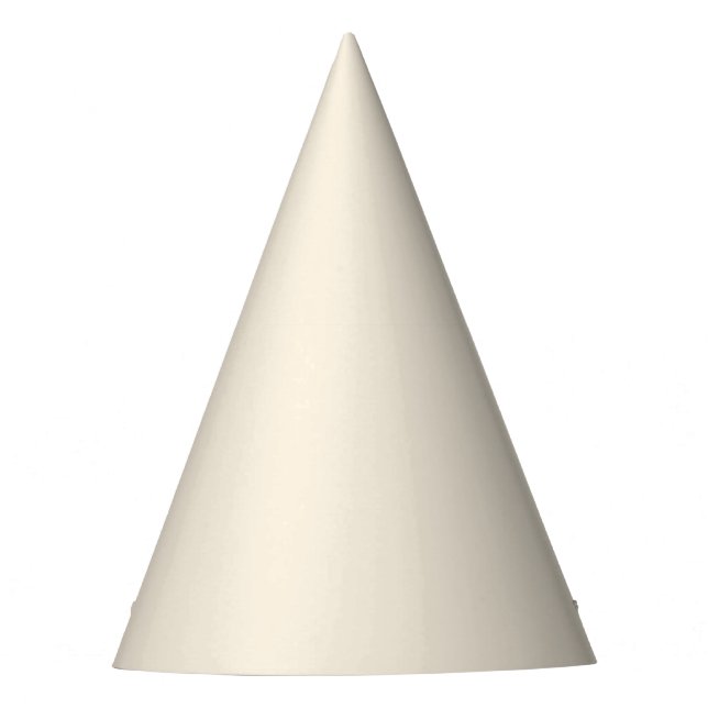 Solid ivory party hat (Front)