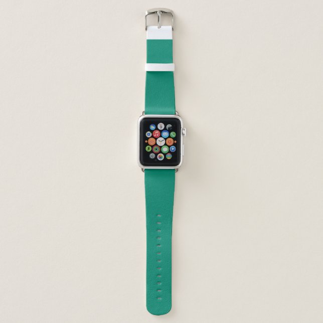 Solid Jade Green Apple Watch Band (Front)