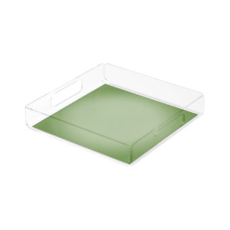 Solid Jade Green Celadon  Acrylic Tray