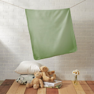 Solid Jade Green Celadon Baby Blanket