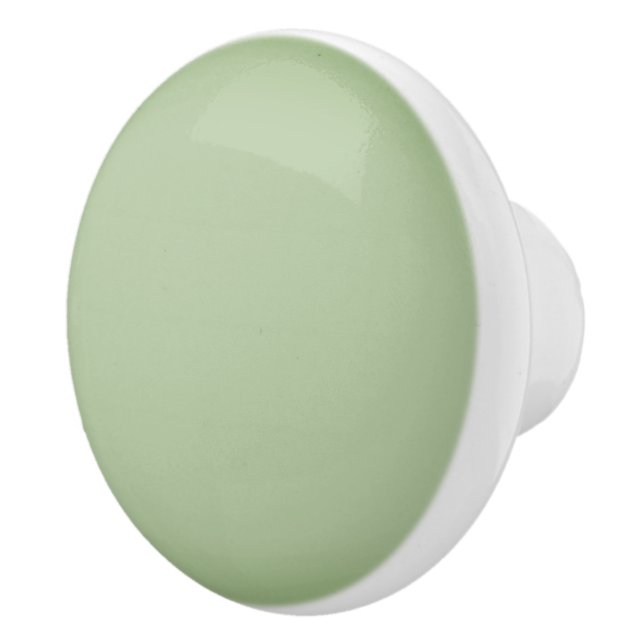 Solid Jade Green Celadon  Ceramic Knob (Right)