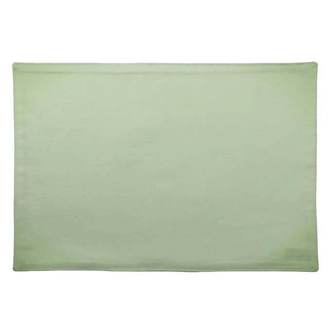 Solid Jade Green Celadon  Cloth Placemat (Front)
