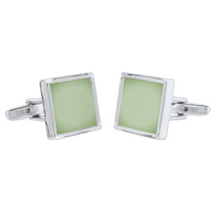 Solid Jade Green Celadon Cufflinks