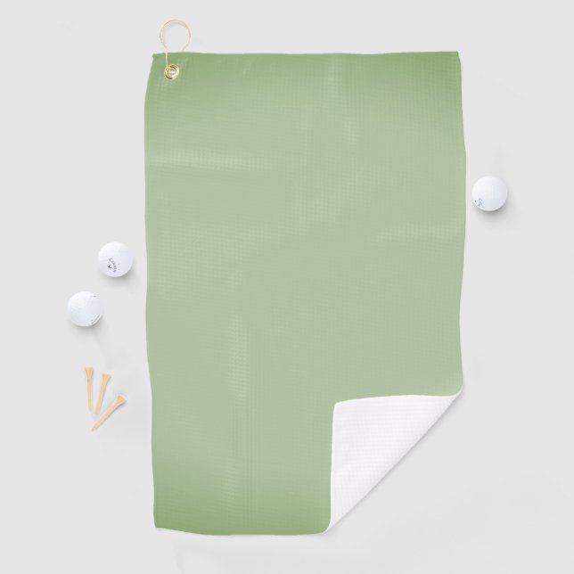 Solid Jade Green Celadon  Golf Towel (InSitu)