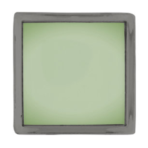 Solid Jade Green Celadon  Gunmetal Finish Lapel Pin