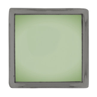 Solid Jade Green Celadon  Gunmetal Finish Lapel Pin