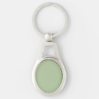 Solid Jade Green Celadon  Keychain by kahmier at Zazzle