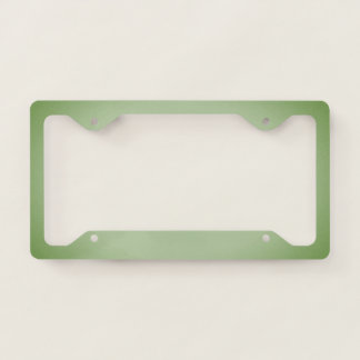 Solid Jade Green Celadon  License Plate Frame