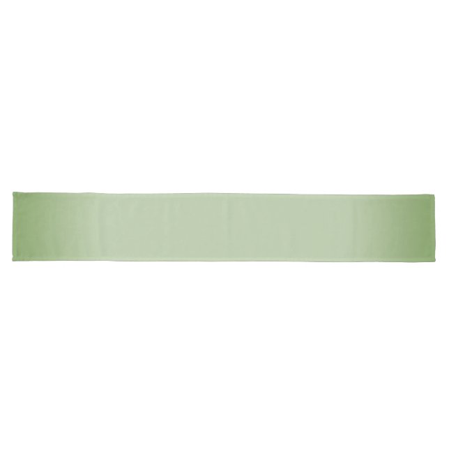Solid Jade Green Celadon  Long Table Runner (Horizontal)