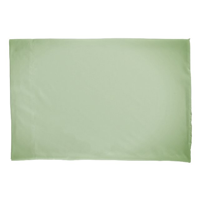 Solid Jade Green Celadon  Pillow Case (Front)