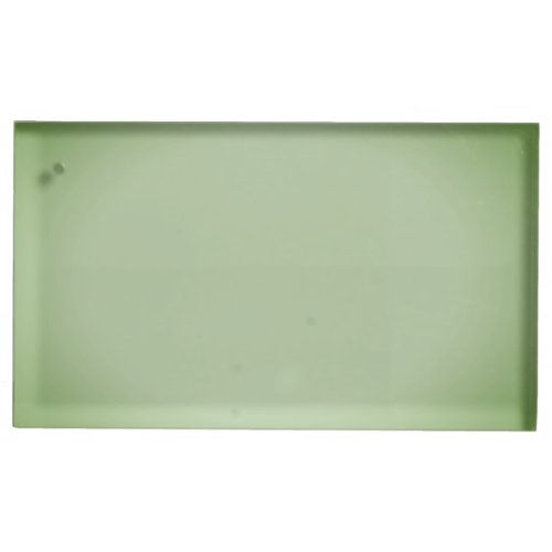 Solid Jade Green Celadon  Place Card Holder