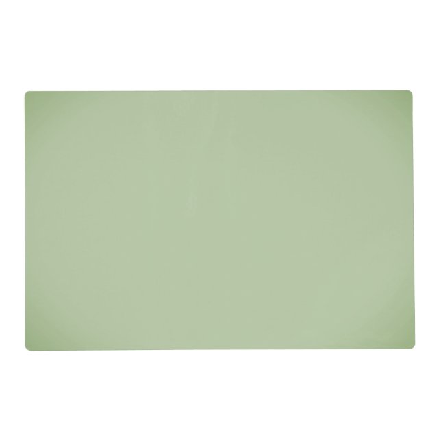 Solid Jade Green Celadon  Placemat (Front)