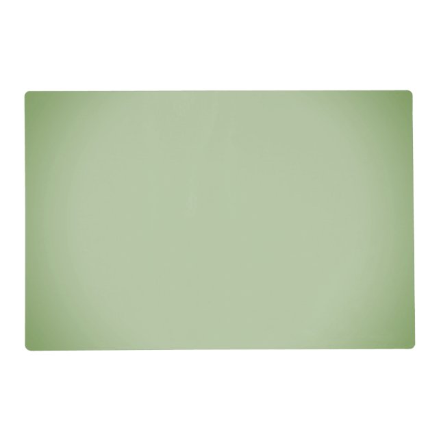 Solid Jade Green Celadon  Placemat (Front)