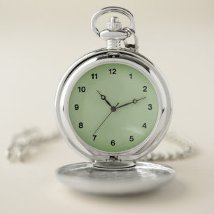 Solid Jade Green Celadon Pocket Watch