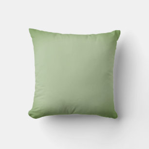 Solid Jade Green Celadon Throw Pillow