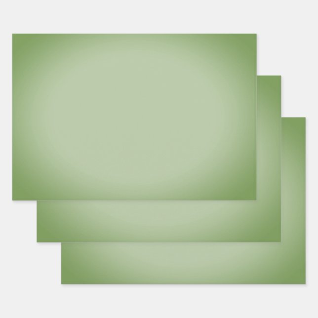 Solid Jade Green Celadon  Wrapping Paper Sheets (Set)