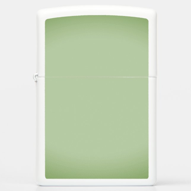 Solid Jade Green Celadon  Zippo Lighter (Front)