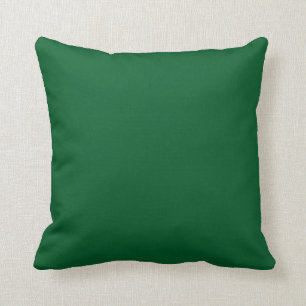 Solid Kelly Green Pop of Color Throw Pillow