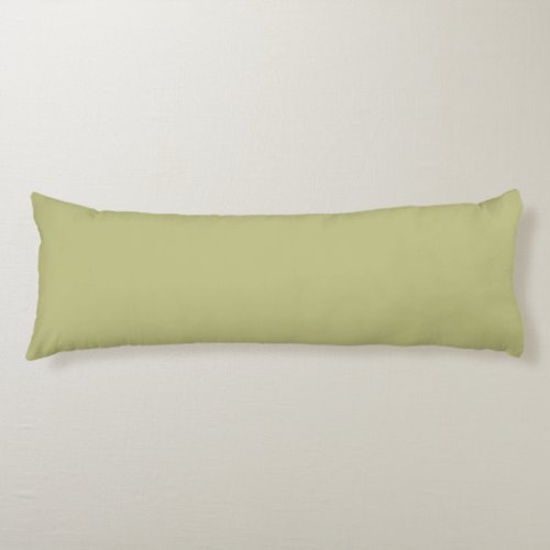 Solid Khaki Green by Premium Collections Body Pillow