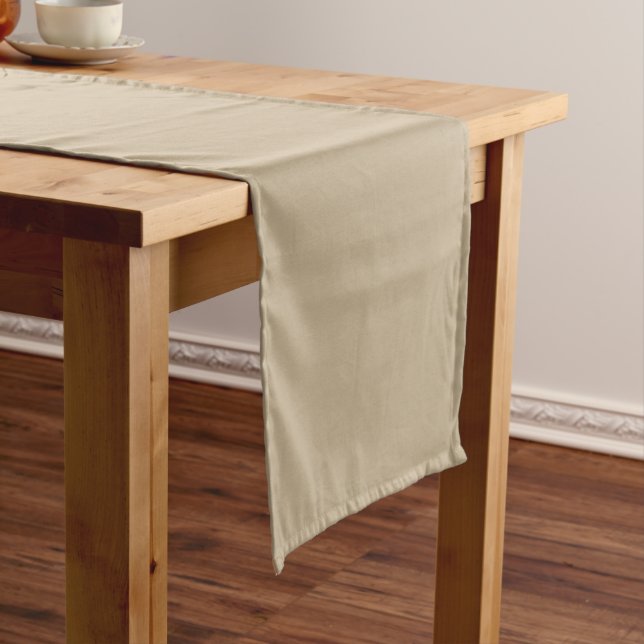 Solid Khaki Table Runner for Elegant Decor (In Situ)