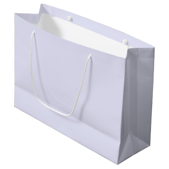 Solid Lavender Large Gift Bag –Single Color Design (Front Angled)