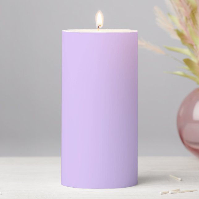 Solid Lavender Pillar Candle (In Situ)