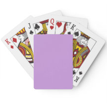 Solid Lavender Purple Playing Cards