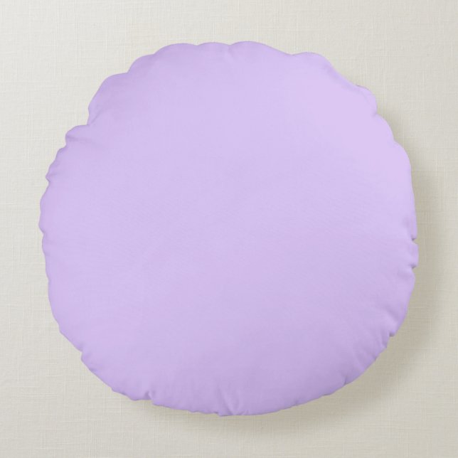 Solid Lavender Round Pillow (Front)