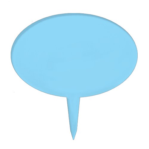 Solid light blue background evenly colored cake topper