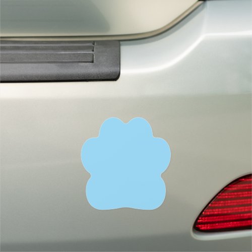 Solid light blue background evenly colored car magnet