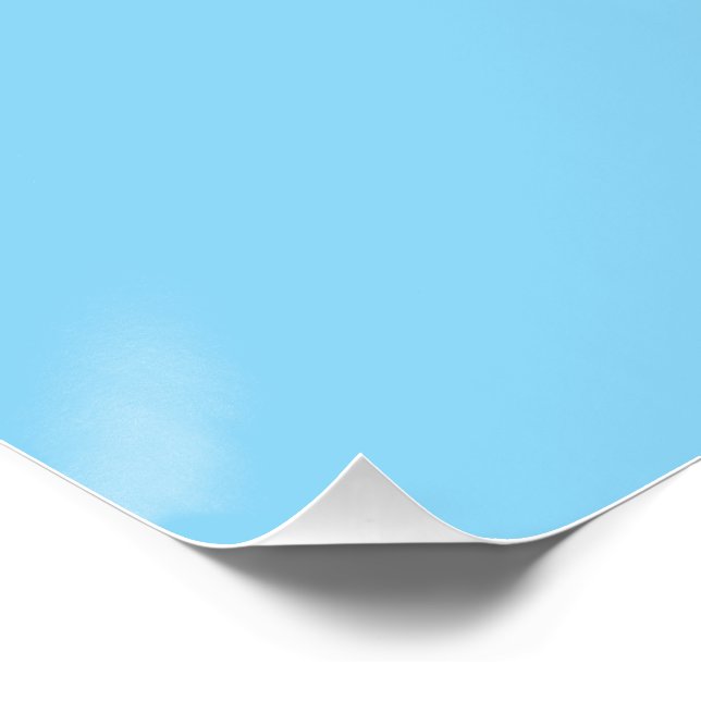 Solid light blue background evenly colored poster (Corner)
