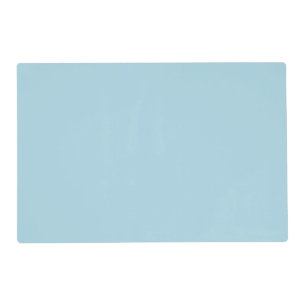 Solid Light Blue Laminated Placemat – Durable & Ch