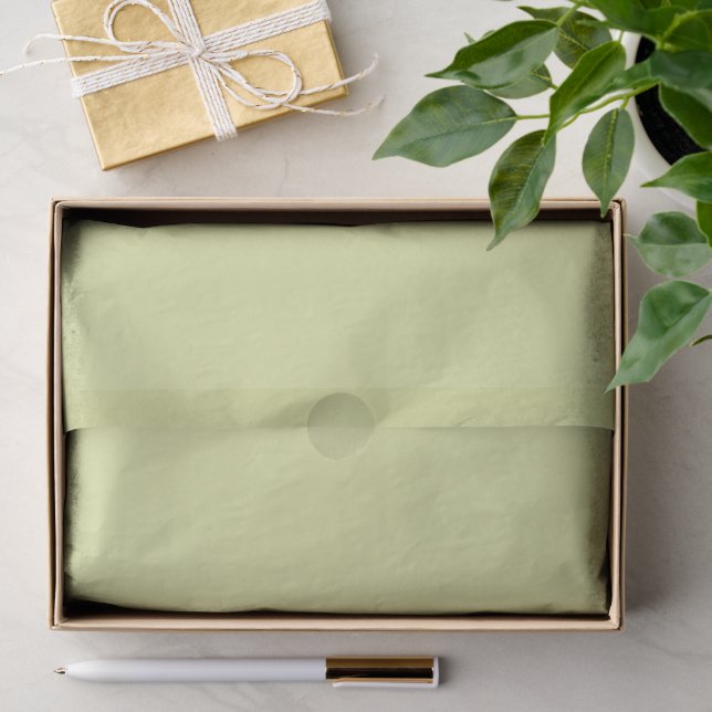 Solid Light Gray Yellow  Tissue Paper (Gift)
