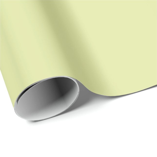 Solid Light Gray Yellow  Wrapping Paper (Roll Corner)